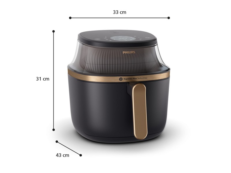 Philips 3000 series NA332/00 fryer Single 6.2 L Stand-alone 1700 W Hot air fryer Black NA332/00 – Philips Фритюрници