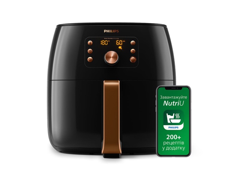 Philips HD9867/90 fryer Single 2200 W Hot air fryer Black, Copper HD9867/90 – Philips Фритюрници