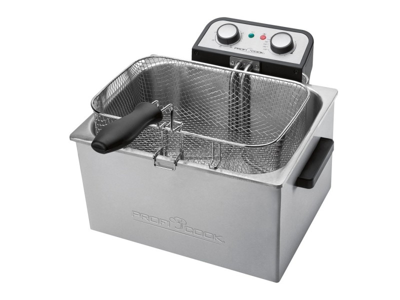 ProfiCook PC-FR 1038 Double Stand-alone 3000 W Silver PC-FR 1038 – Clatronic Фритюрници