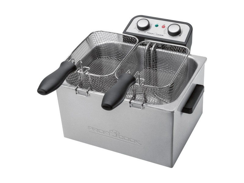 ProfiCook PC-FR 1038 Double Stand-alone 3000 W Silver PC-FR 1038 – Clatronic Фритюрници