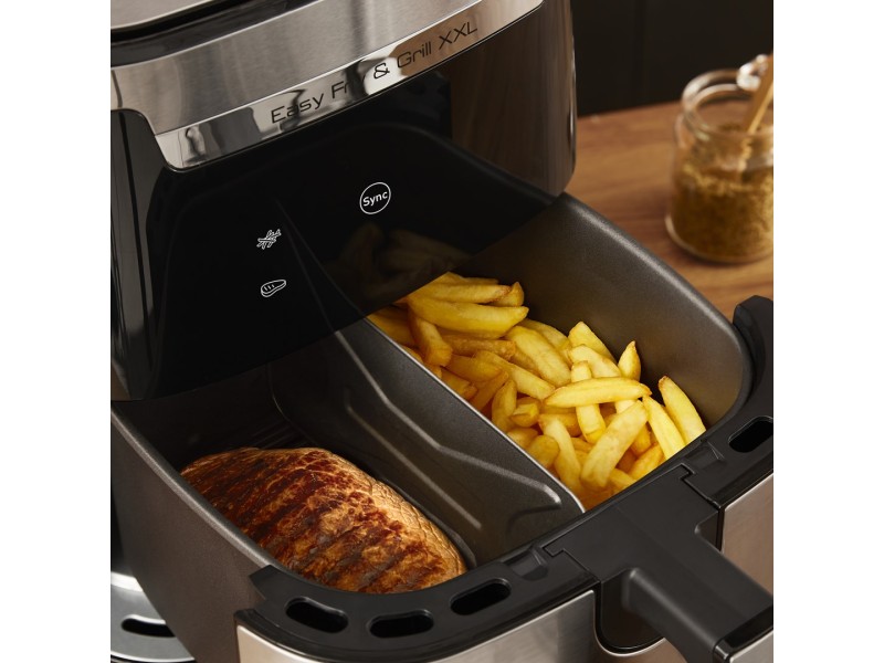 TEFAL Easy Fry & Grill EY801D 6.5 L Stand-alone 1650 W Hot air fryer Stainless steel EY801D15 – Tefal Фритюрници