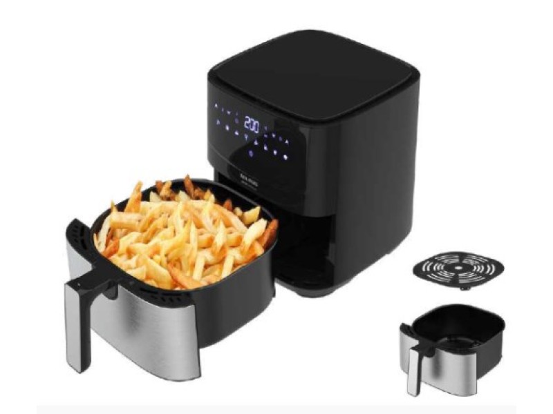 Taurus AF1450XD Single 5 L Stand-alone 1450 W Hot air fryer Black, Stainless steel AGDTAUFRY0009 – taurus Фритюрници