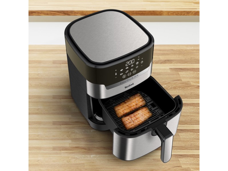 Tefal Easy Fry & Grill EY505D Single 4.2 L Stand-alone 1550 W Hot air fryer Stainless steel EY505D15 – Tefal Фритюрници