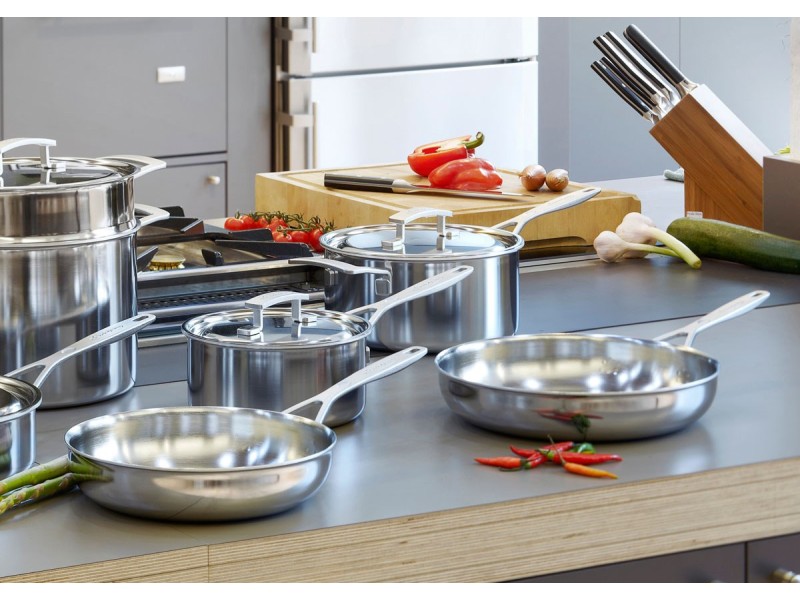 DEMEYERE Industry 5 24 CM Silver steel pan 1029690 – DEMEYERE Съдове за готвене