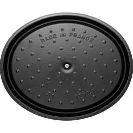 STAUB CAST IRON OVAL POT 4.2L BLACK