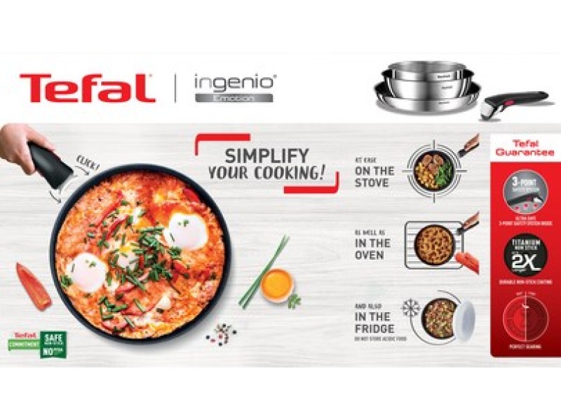 Tefal Ingenio L8964S44 pan set 4 pc(s) L8964S44 – Tefal Съдове за готвене