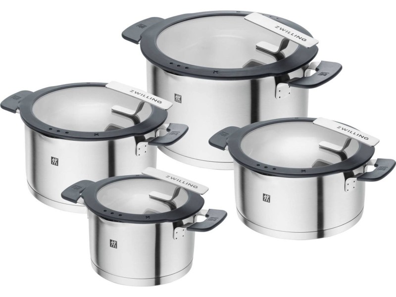ZWILLING SIMPLIFY 66870-004-0 Pots set Stainless steel 4 pcs. Silver Black 66870-004-0 – ZWILLING Съдове за готвене