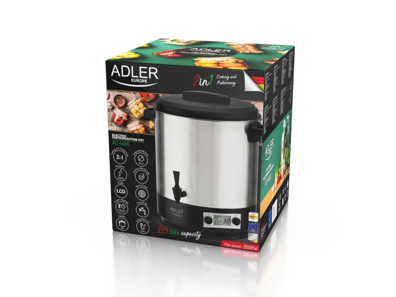 Electric pasteurizer ADLER AD 4496 AD 4496 – Adler Съдове за готвене