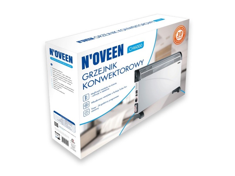 CONVECTOR HEATER CH-6000 TIMER TURBO FAN CH-6000 – NOVEEN Конвектори
