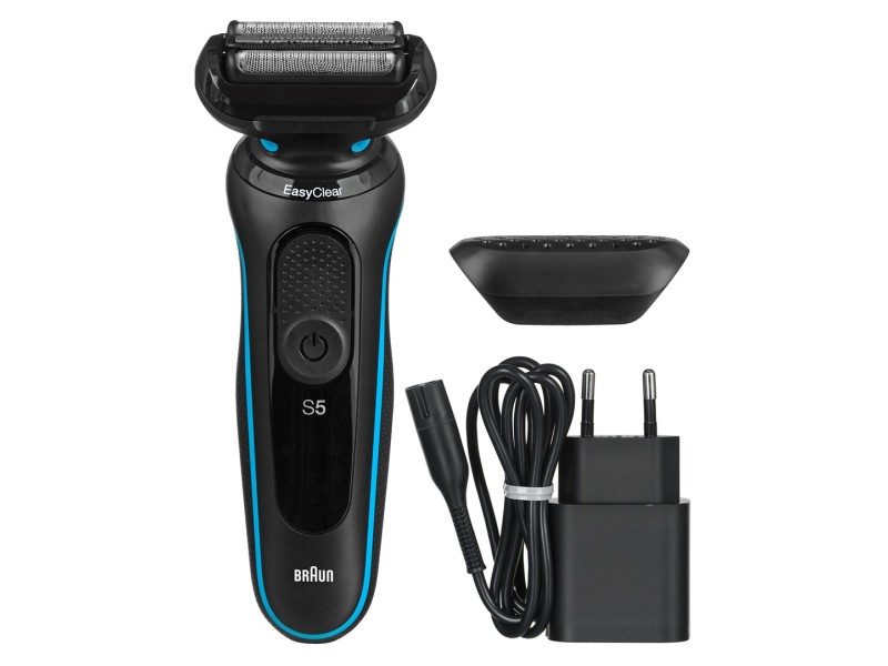 Braun Series 5 51-M1000s Foil shaver Black, Blue 51-M1000S – Braun За мъжа