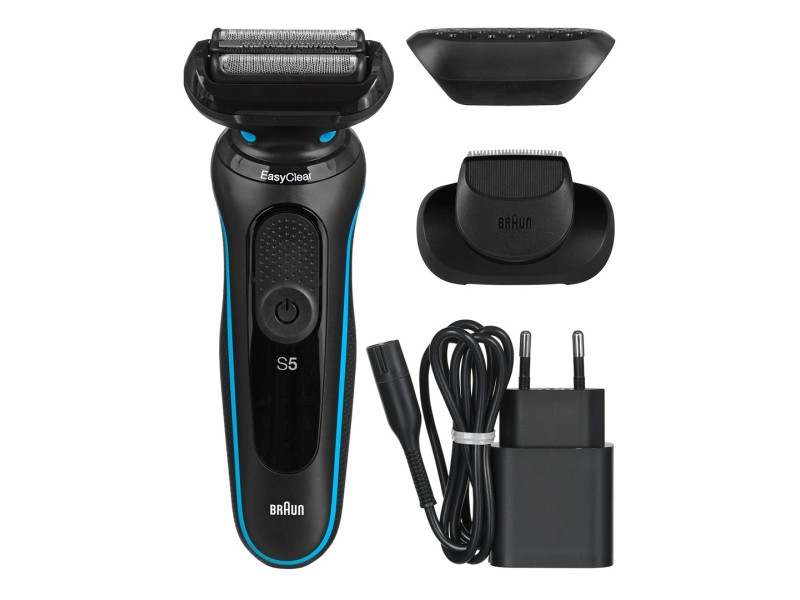 Braun Series 5 51-M1200s Foil shaver Trimmer Black, Blue M1200s – Braun За мъжа