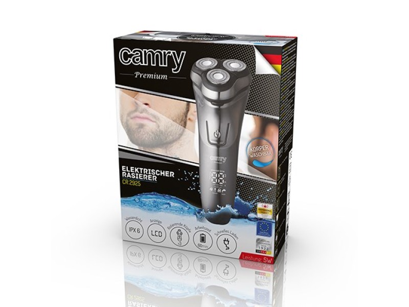 Camry Premium CR 2925 mens shaver Rotation shaver Trimmer Grey CR 2925 – Adler За мъжа