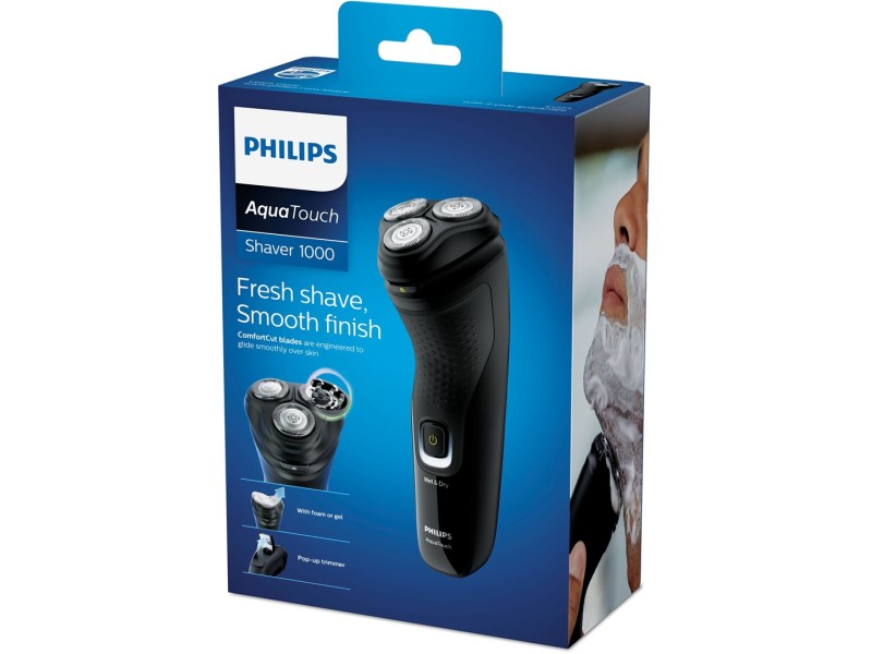 Philips 1000 series S1223/41 mens shaver Rotation shaver Trimmer Black S1223/41 – Philips За мъжа