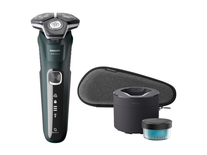 Philips SHAVER Series 5000 S5884/50 mens shaver Rotation shaver Trimmer Black, Green S5884/50 – Philips За мъжа