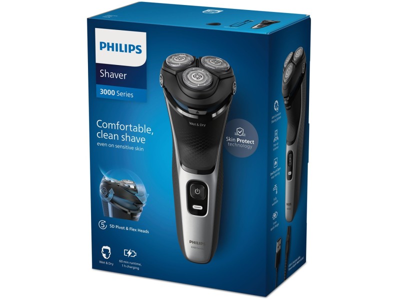 Philips Shaver 3000 Series S3143/00 Wet & Dry Electric Shaver S3143/00 – Philips За мъжа
