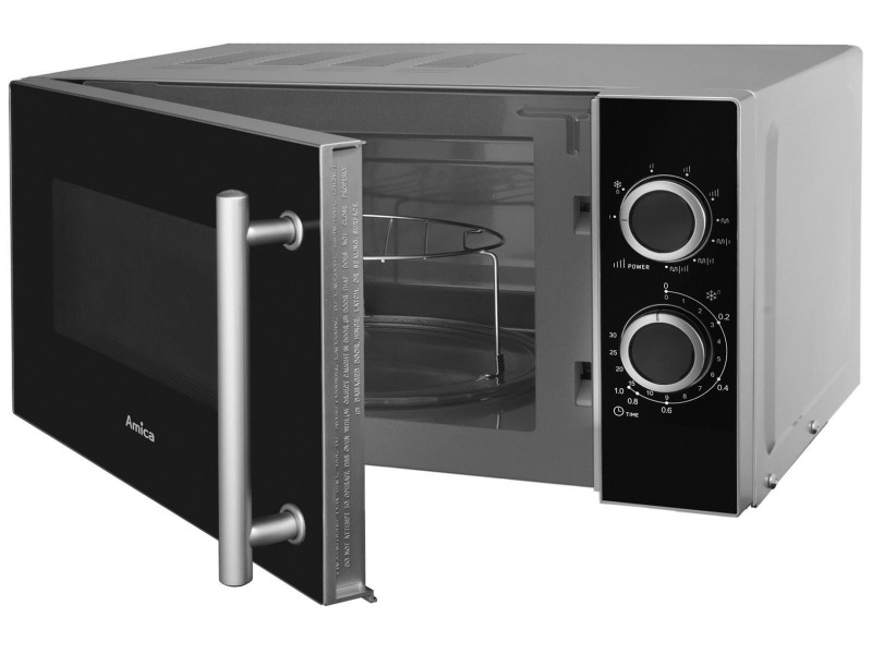 Amica AMGF20M1GS microwave Countertop Grill microwave 20 L 700 W Black, Silver AMGF20M1GS – Amica Микровълнови фурни