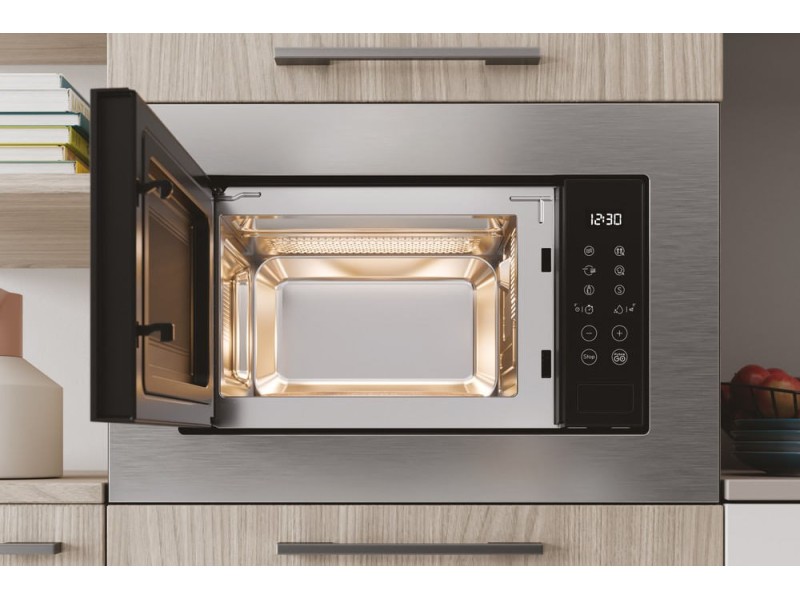 Indesit MWI 120 GX Stainless steel Grill microwave Built-in 20 L 800 W MWI 120 GX – Indesit Микровълнови фурни за вграждане