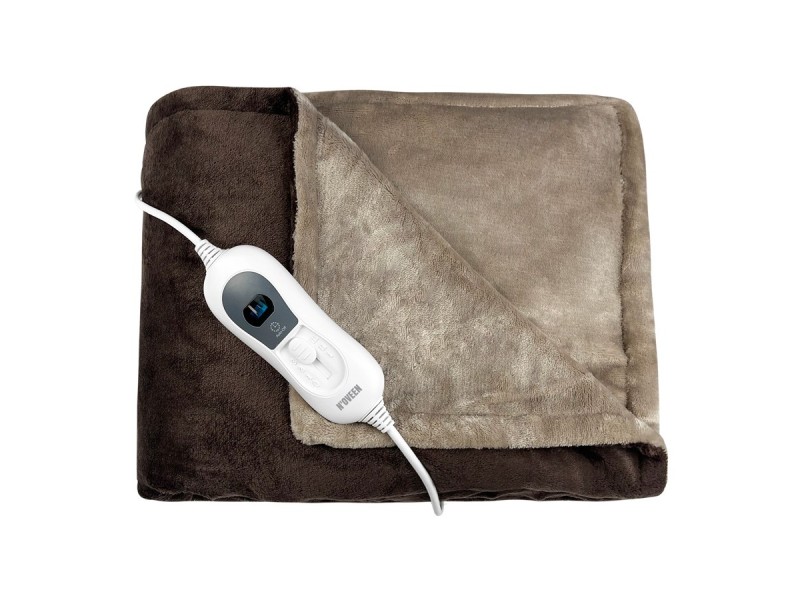 NOVEEN ELECTRIC BLANKET EB640 BROWN AND BEIGE 160X120 EB640 – NOVEEN Електрически одеяла
