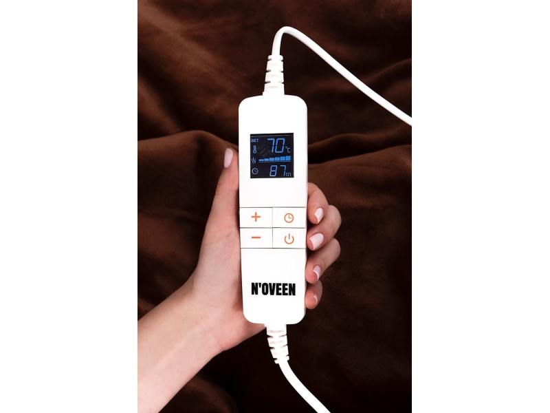 NOVEEN ELECTRIC BLANKET EB655 BROWN SUPER SOFT 180X130CM EB655 – NOVEEN Електрически одеяла