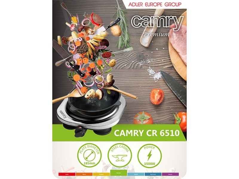 Adler CAMRY CR 6510 stove Freestanding Black,Grey Electric CR 6510 – Adler Котлони