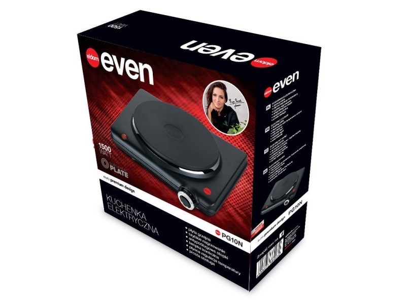 ELDOM Electric cooker 1 burner 1500W PG10N – ELDOM Котлони