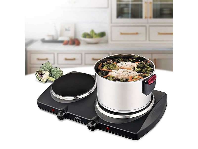 Electric double burner stove MR-773-2 MAESTRO MR-773-2 – Maestro Котлони