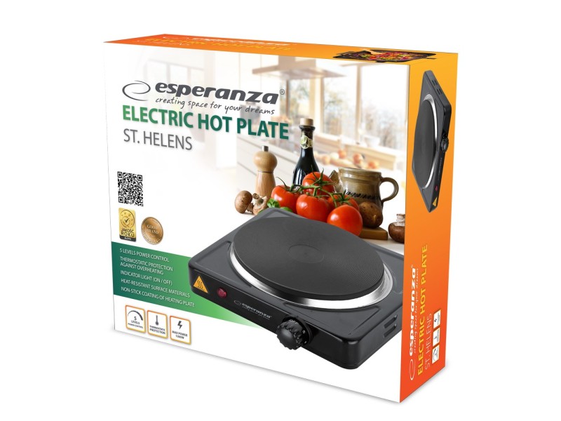 Esperanza EKH003K Black electric stove EKH003K – Esperanza Котлони