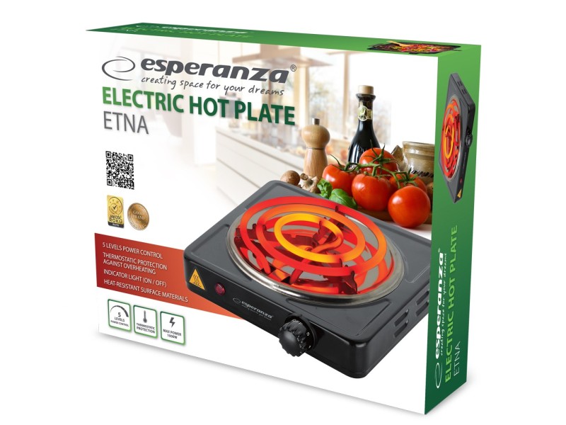 Esperanza EKH012K Black electric stove EKH012K – Esperanza Котлони