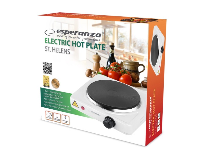 Esperanza EKH013W White Electric stove EKH013W – Esperanza Котлони