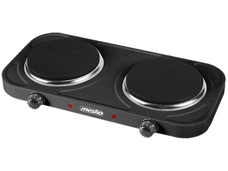 Mesko Home MS 6509 hob Black Countertop Sealed plate 2 zone(s) MS 6509 – Adler Котлони