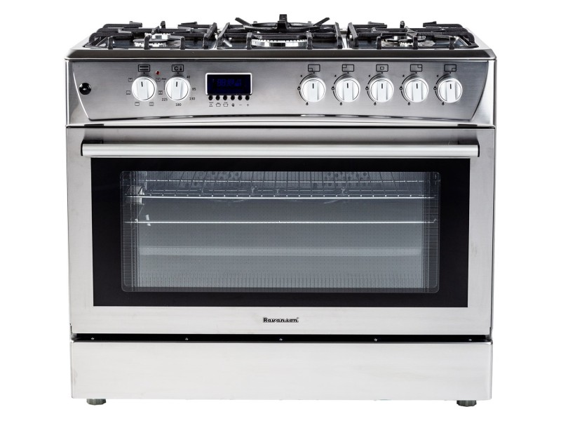 Gas-electric Cooker Ravanson KWGE-K90 Cheff Modern (silver) KWGE-K90 – Ravanson Готварски печки