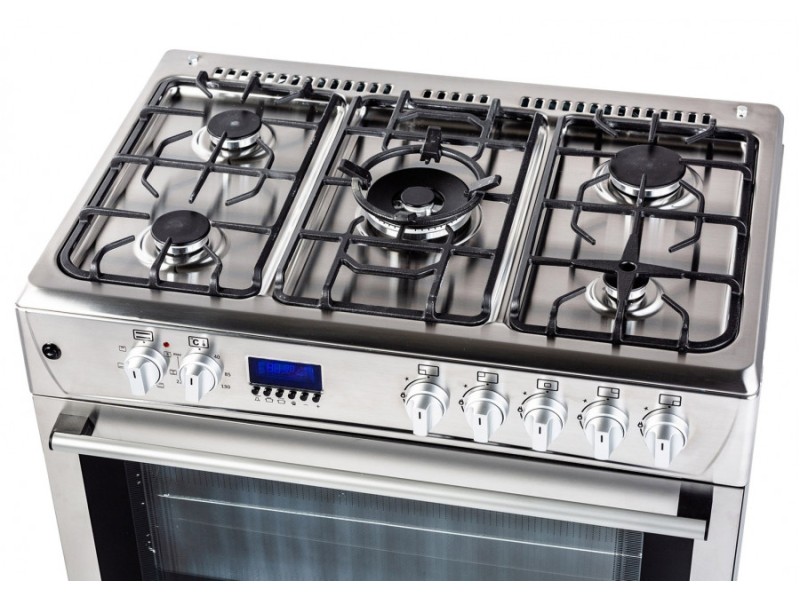 Gas-electric Cooker Ravanson KWGE-K90 Cheff Modern (silver) KWGE-K90 – Ravanson Готварски печки