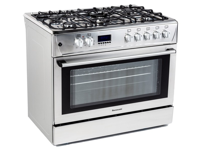 Gas-electric Cooker Ravanson KWGE-K90 Cheff Modern (silver) KWGE-K90 – Ravanson Готварски печки