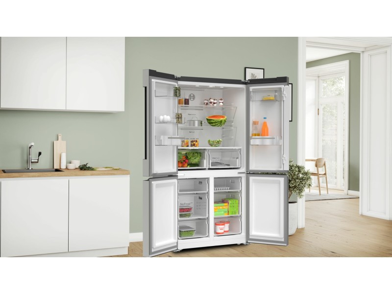 Bosch Serie 4 KFN96VPEA side-by-side refrigerator Freestanding 605 L E Stainless steel KFN96VPEA – BOSCH Хладилници