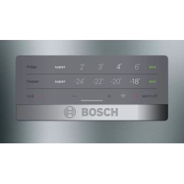 Bosch Serie 4 KGN397IEQ fridge-freezer Freestanding 368 L E Stainless steel