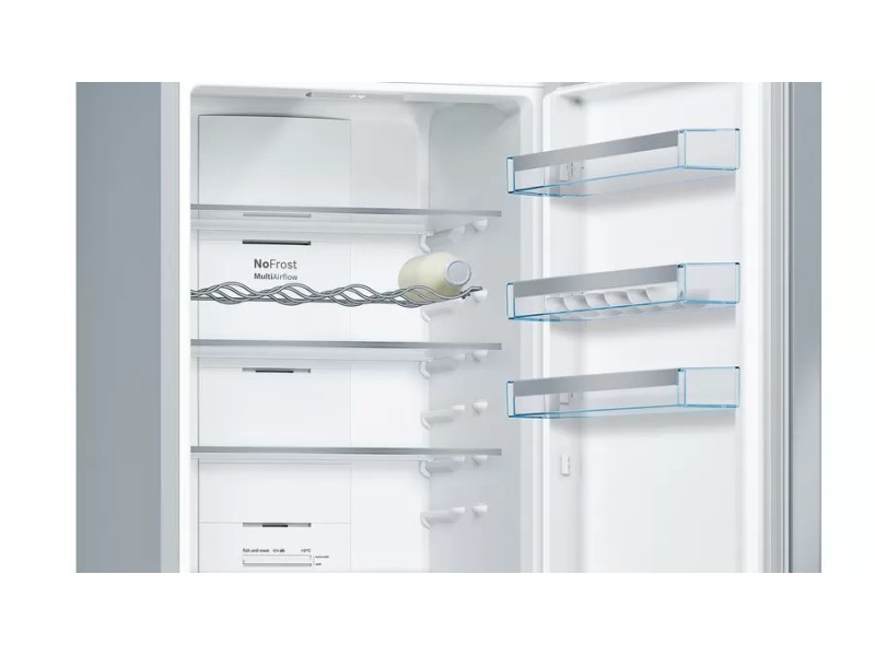 Bosch Serie 4 KGN397IEQ fridge-freezer Freestanding 368 L E Stainless steel KGN397IEQ – BOSCH Хладилници