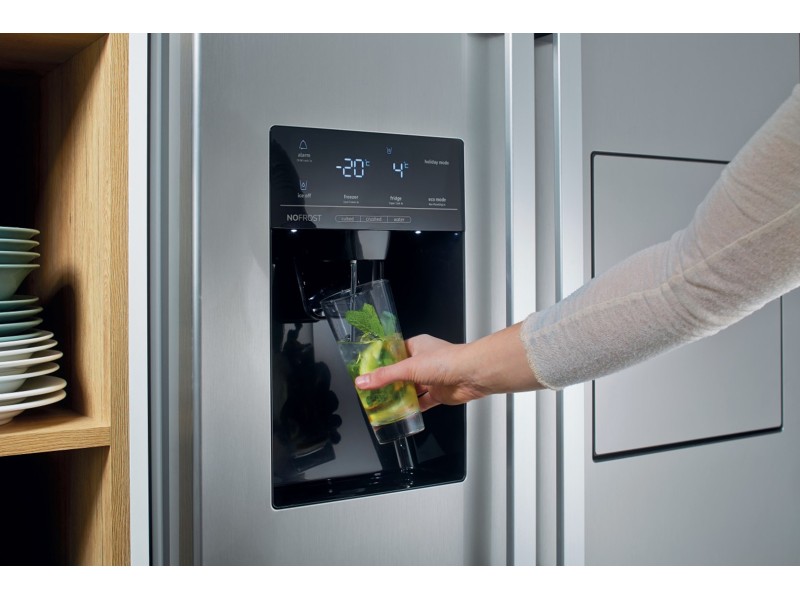 Gorenje NRS9EVX side-by-side refrigerator Freestanding 562 L E Stainless steel NRS9EVX – Gorenje Хладилници