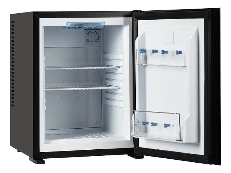 MPM-30-MBS-06/L Minibar refrigerator Freestanding Black with GLASS FRONT BLACK AGDMPMLOW0122 – MPM Хладилници