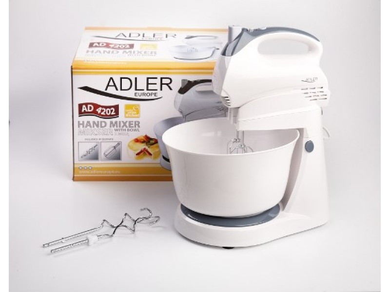 Adler AD 4202 Stand mixer White 300 W AGDADLMIB0009 – Adler Миксери & Пасатори