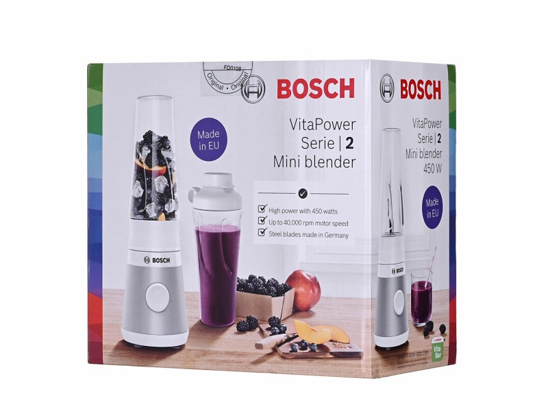 Bosch VitaPower MMB2111T blender 0.6 L Cooking blender 450 W Silver MMB2111T – BOSCH Миксери & Пасатори