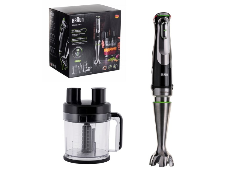 Braun MultiQuick 9 MQ 9195XLI 2 L Immersion blender 1200 W Black, Stainless steel MQ9195XLI – Braun Миксери & Пасатори