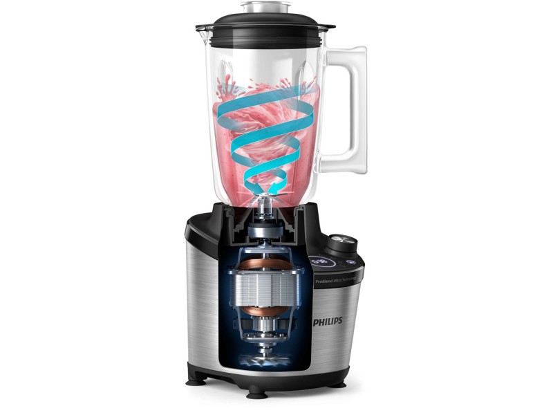Philips 7000 series HR3760/00 blender Tabletop blender 1500 W Black, Metallic HR3760/00 – Philips Миксери & Пасатори