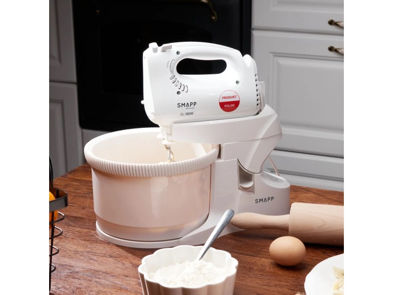 SMAPP Hand Mixer with bowl 451.6 White 451.6 BIAŁY – SMAPP Миксери & Пасатори