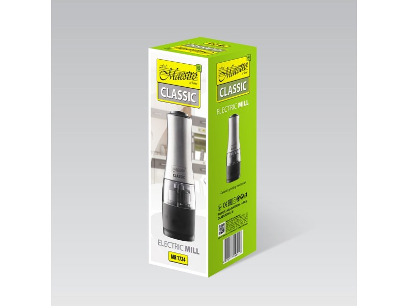 Electric salt and pepper grinder 2-in-1 MR-1724 Maestro MR-1724 M – Maestro Прибори за сервиране