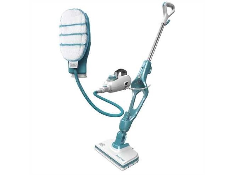Black & Decker 9IN1 Steam-mop Upright steam cleaner 0.5 L Turquoise,White 1300 W FSMH1351SM-QS – Black&Decker Прахосмукачки