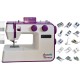ŁUCZNIK TERESA sewing machine, white-violet Teresa – Łucznik Шивачни машини