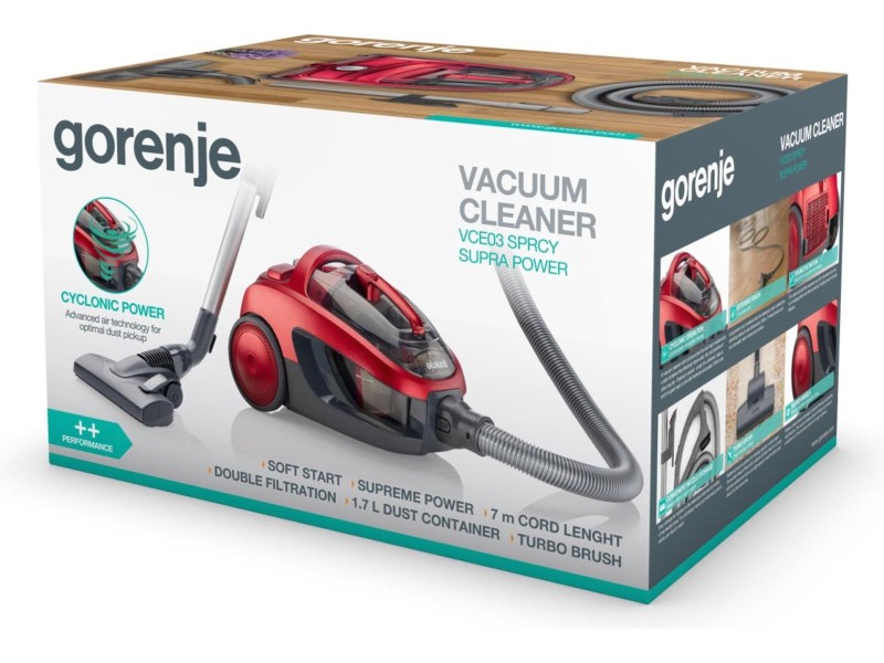 Bagless hoover - Gorenje VCE03SPRCY VCE03SPRCY – Gorenje Аксесоари за прахосмукачки