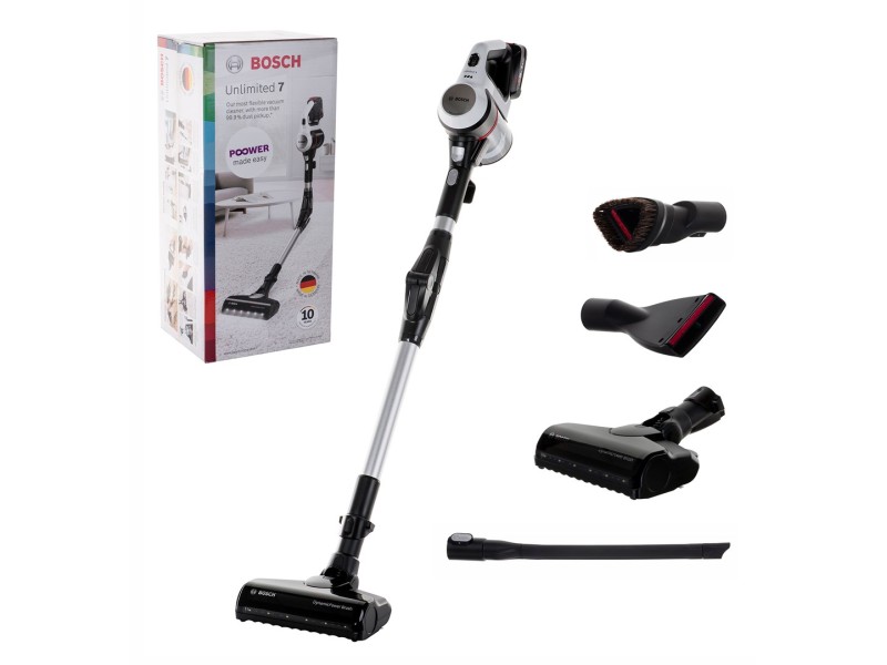 Bosch BBS711W stick vacuum/electric broom Bagless 0.3 L Black, Stainless steel, White BBS 711W – BOSCH Аксесоари за прахосмукачки