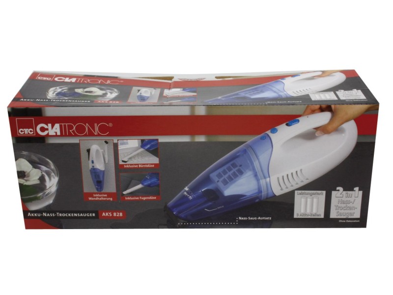 Clatronic AKS 828 handheld vacuum Blue, White Bagless AKS 828 – Clatronic Аксесоари за прахосмукачки