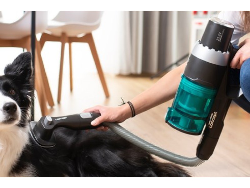 Concept VP6110 stick vacuum/electric broom 2-in-1 stick vacuum Battery Dry HEPA Bagless Black, Blue 2.5 Ah VP6110 – CONCEPT Аксесоари за прахосмукачки